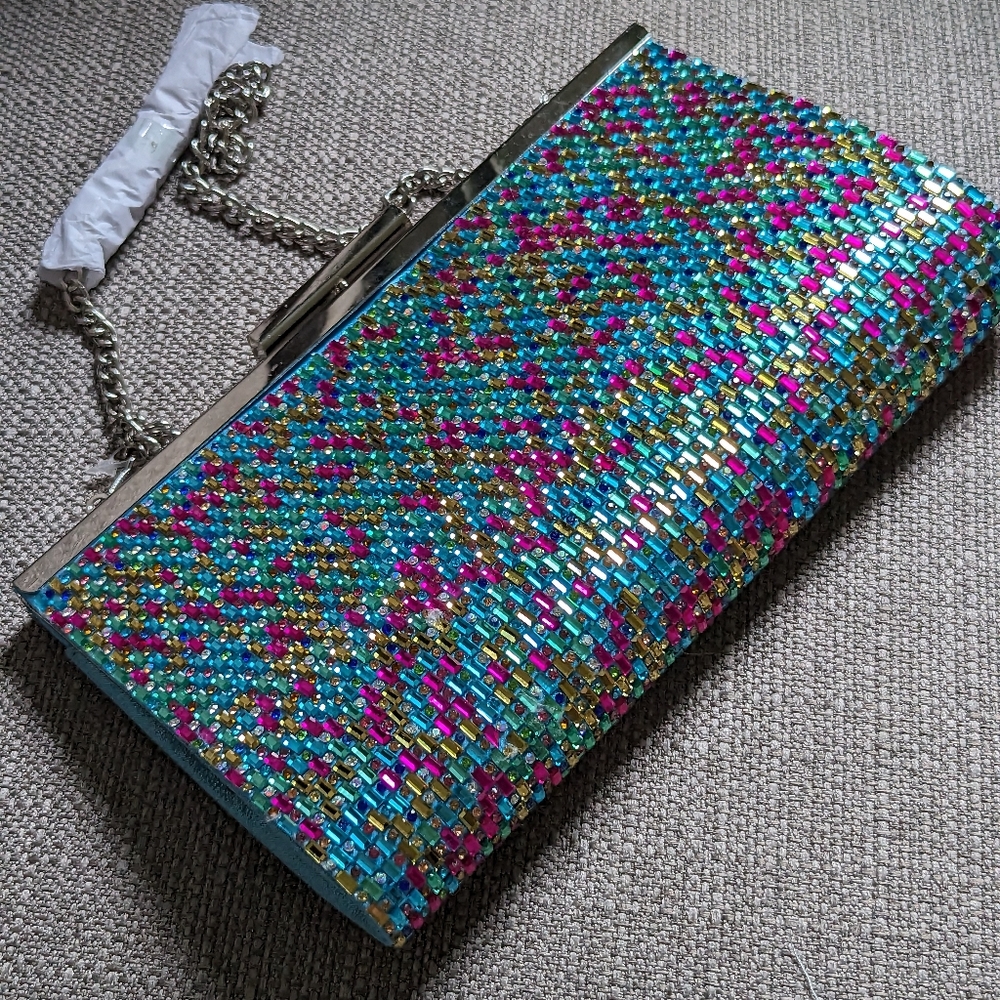 NWT Nina Winslet Clutch Multi - Picture 4 of 7